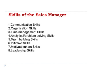 Skills of the sales manager | PDF