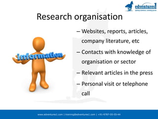 Interview = A meeting with an objectiveEmployer’s objective is to find the best person for the job 