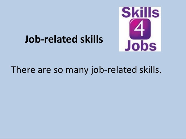 what are job related skills