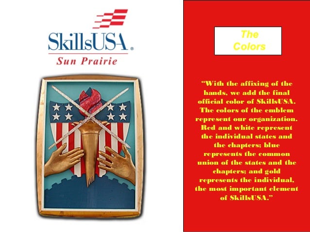 skills usa emblemsymbolism chapter of skillsusa and on