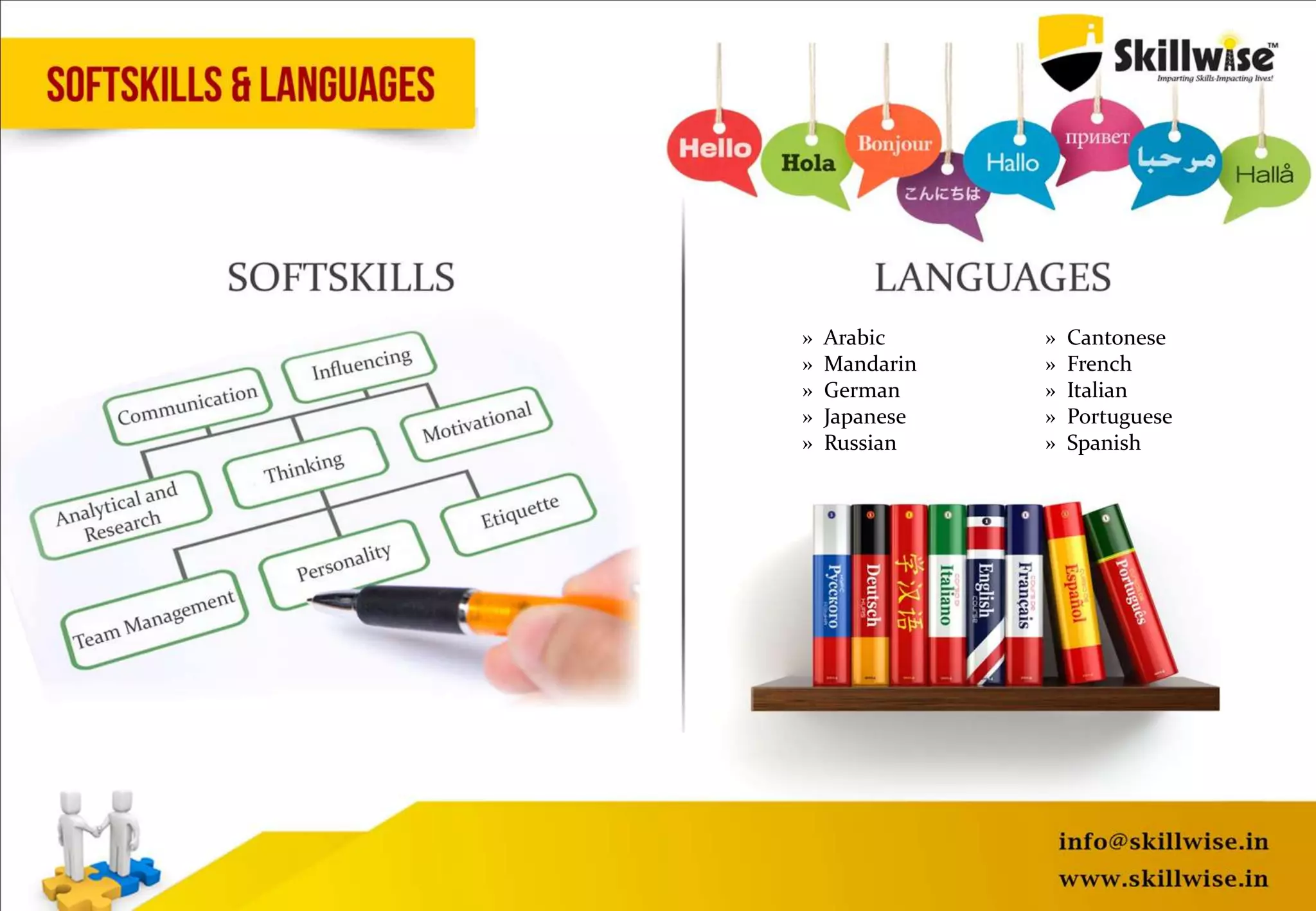 » Arabic
» Mandarin
» German
» Japanese
» Russian
» Cantonese
» French
» Italian
» Portuguese
» Spanish
 