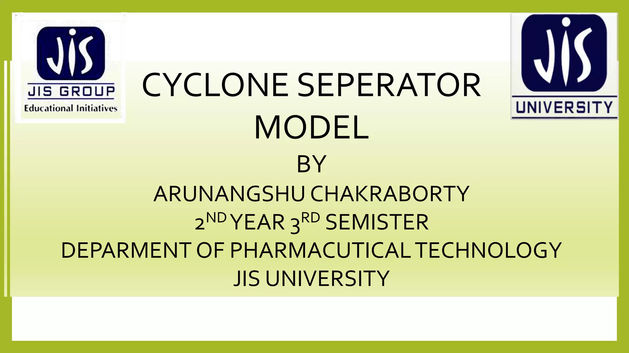 cyclone seperator | PPTX