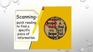 Skim and scan