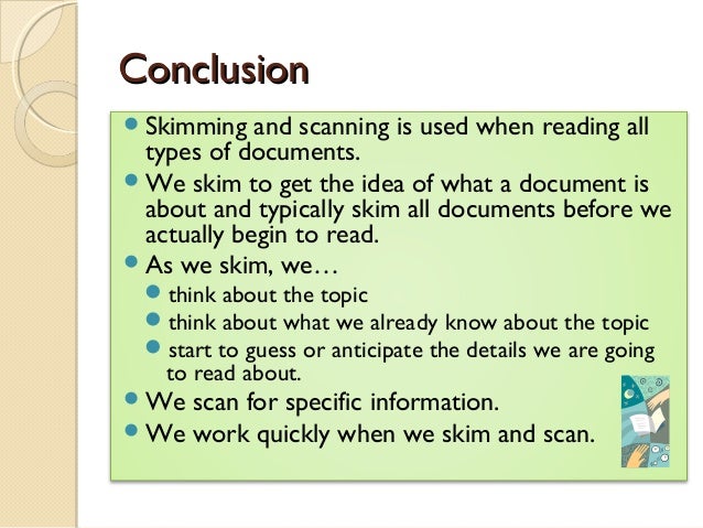 skimming scanning skimming scanning