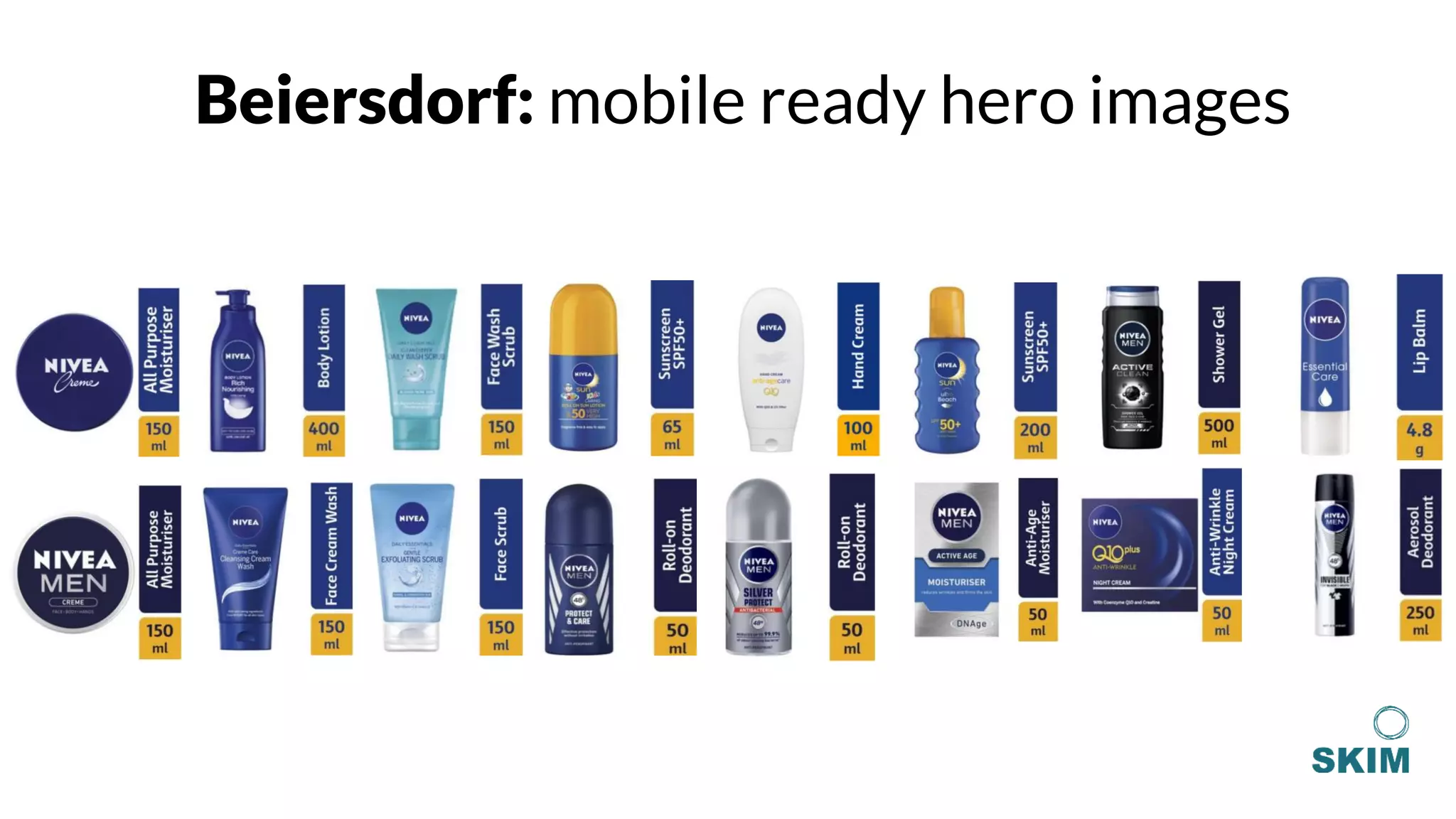 Beiersdorf: mobile ready hero images
 