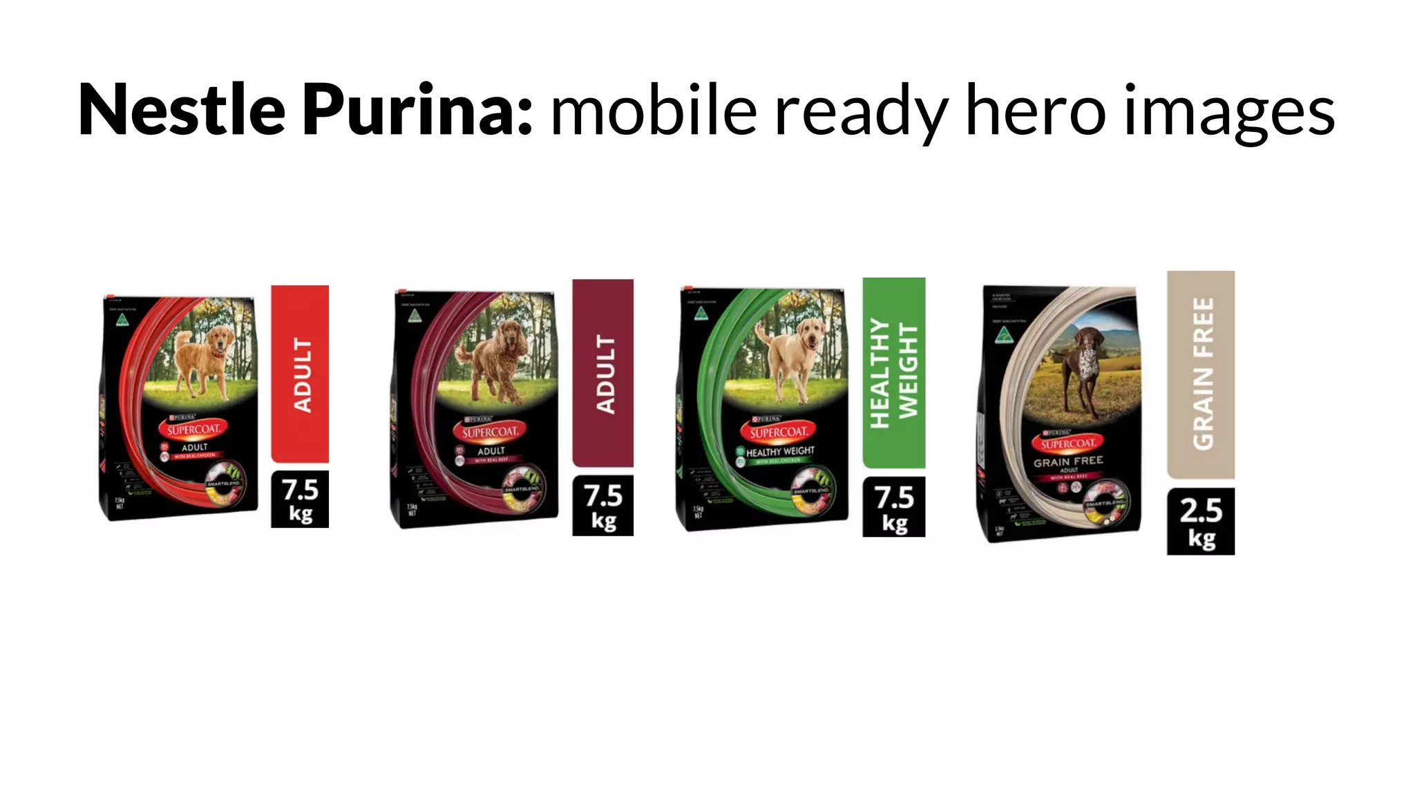 Nestle Purina: mobile ready hero images
 