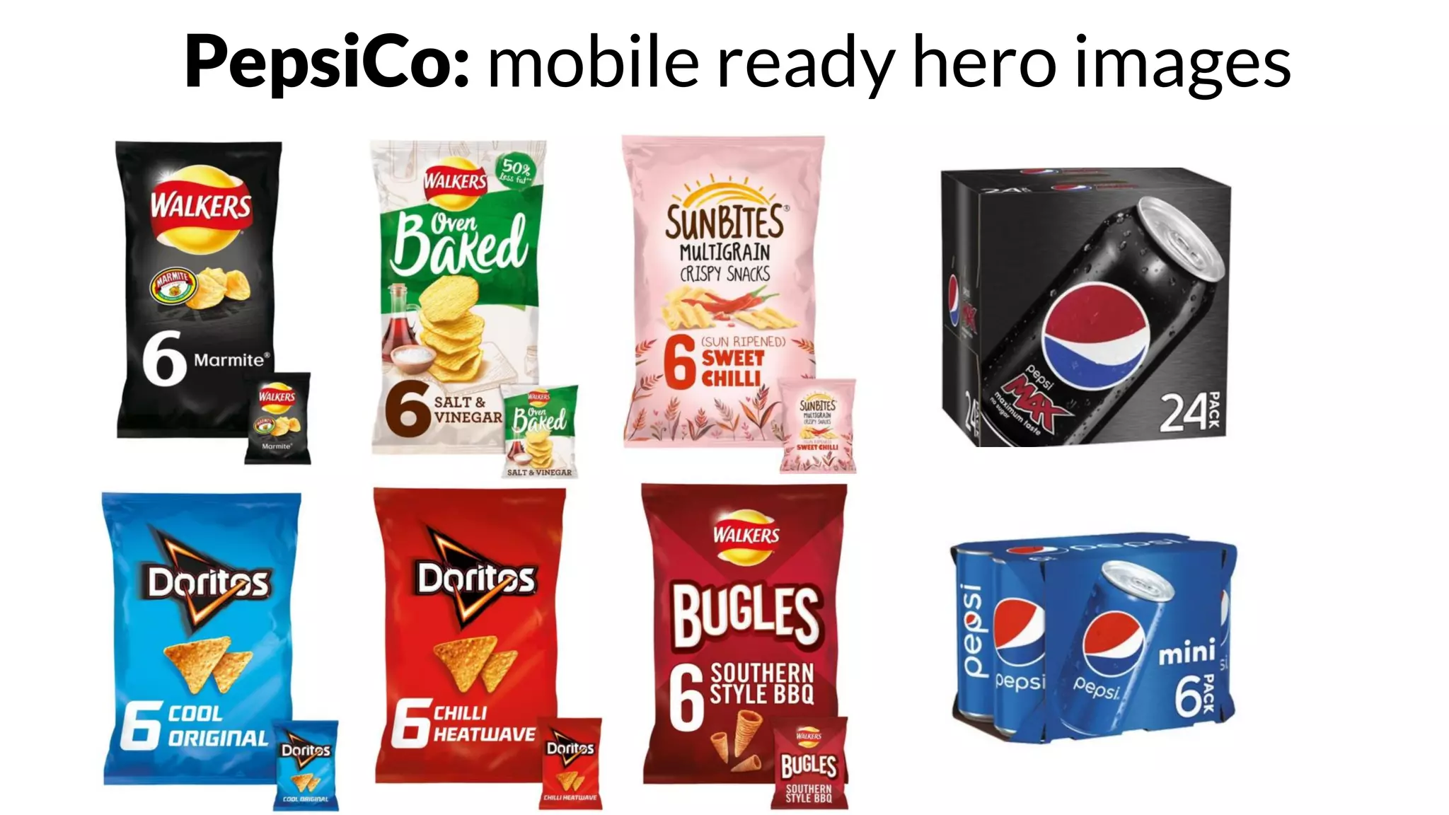 PepsiCo: mobile ready hero images
 