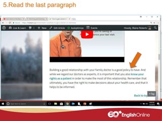 5.Read the last paragraph
 