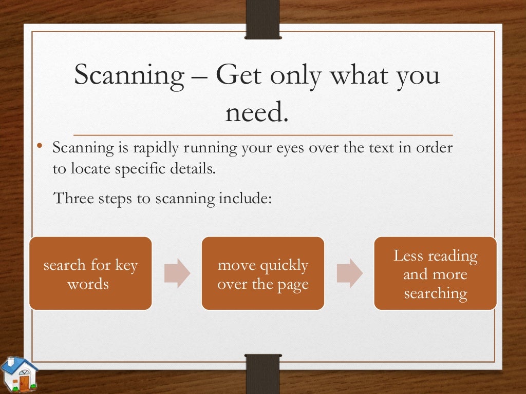 Skimming & Scanning