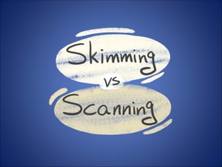 Scanning Class Skimming vs Scanning (Class material).ppt