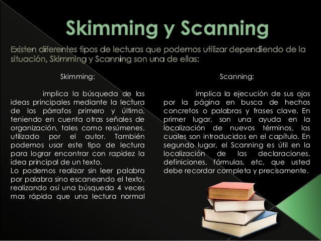 Skimming y scanning