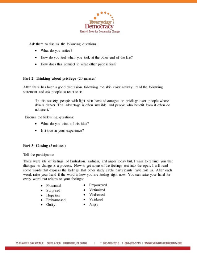 Activity to Explore the Impact of Skin Color  Slide 2