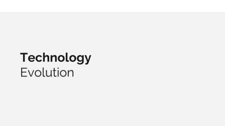 Technology
Evolution
 