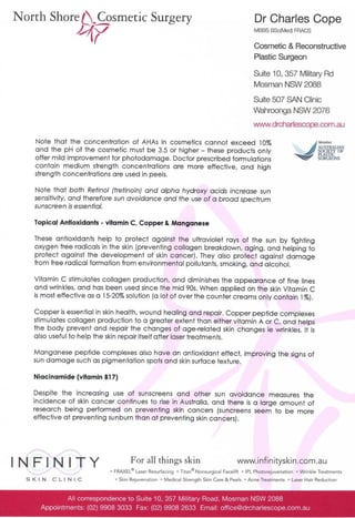 Dr Charles Cope Skin Care 2010