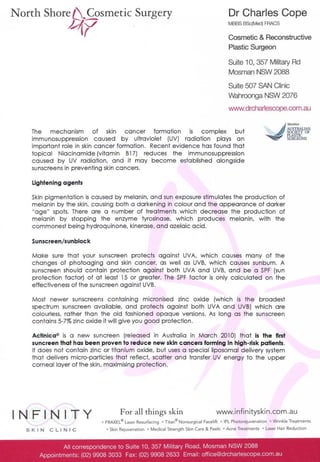 Dr Charles Cope Skin Care 2010