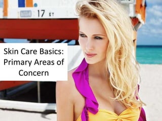 Skin Care Basics:
Primary Areas of
Concern
 