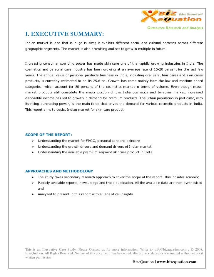 Skin Care Industry Report