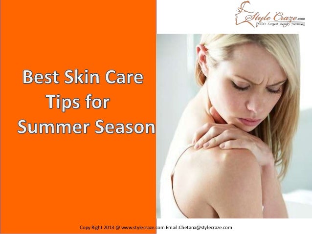 Skin Care Tips for Summer Season