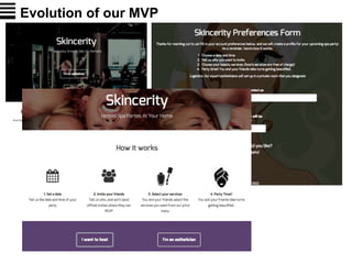 Evolution of our MVP
 