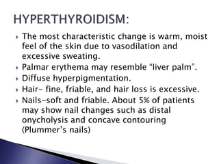 Endocrine Rashes Skin or Dermatological Manifestations of Endocrine Diseases | PPTX