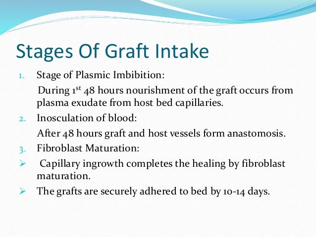 three stages of skin graft healing