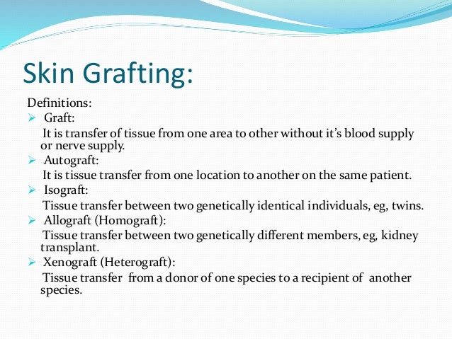three stages of skin graft healing