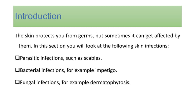 Skin Infections.pptx | Infectious Diseases | Diseases and Conditions