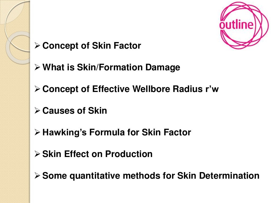 Skin Factor and Formation Damage