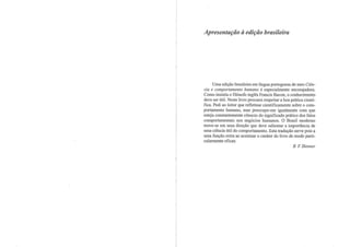 Skinner   ciência e comportamento humano