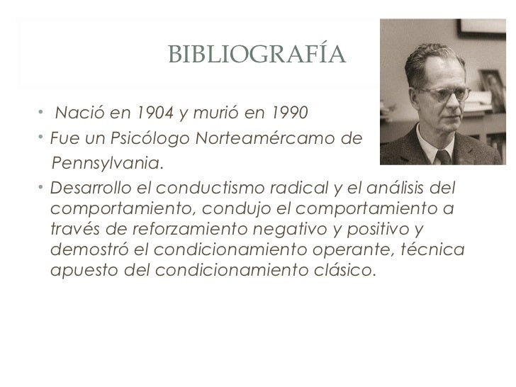 Skinner condicionamiento operante