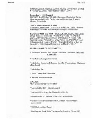 Skinner   william (judge) resume