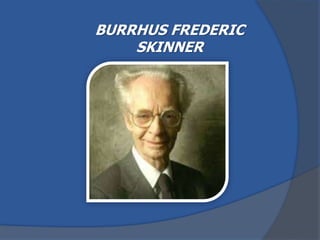BURRHUS FREDERIC
SKINNER
 