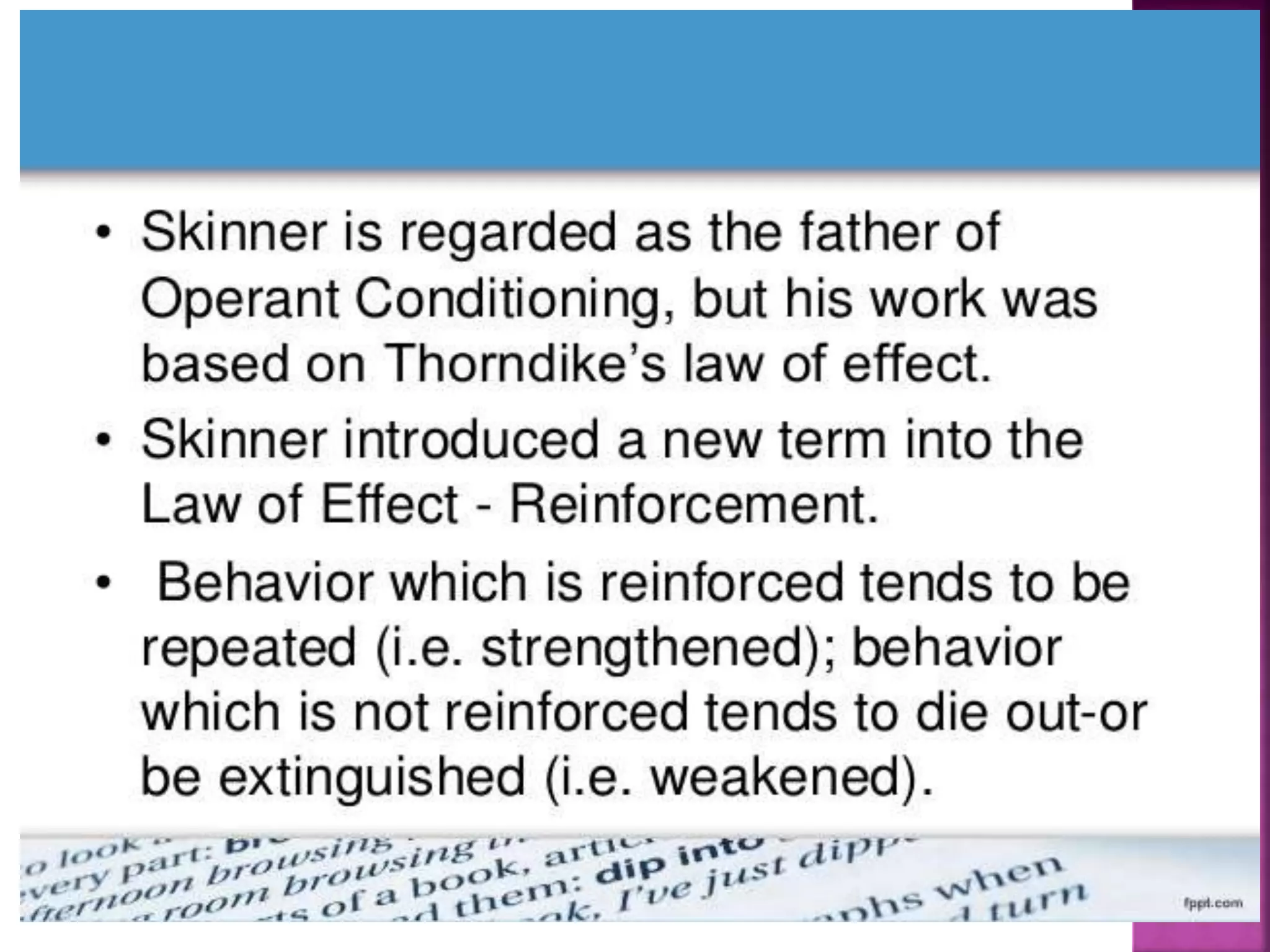 Skinner theory