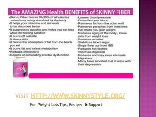 For Weight Loss Tips, Recipes, & Support
 