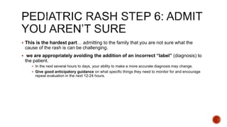 Approach to Skin rash | PPTX