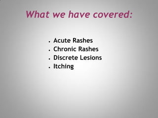 skin rash for dermatology field in medical field | PDF