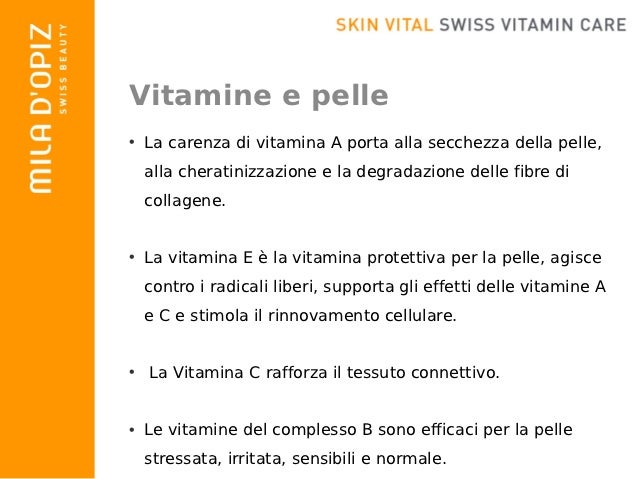 vitamina e per la pelle