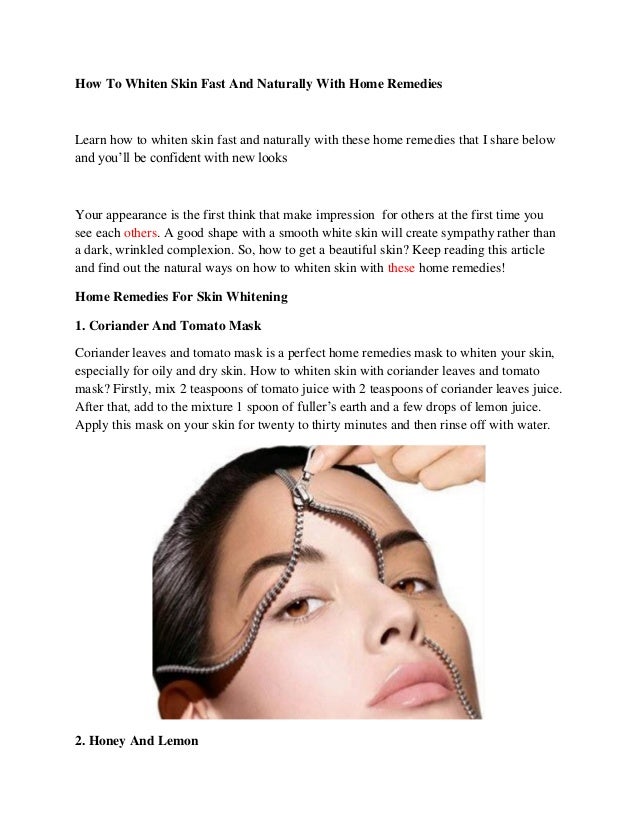 best remedy for skin whitening
