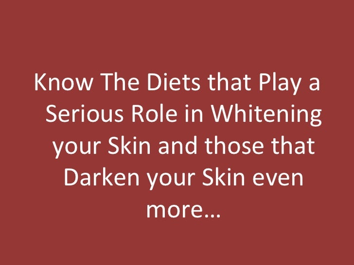 Skin whitening pills side effects