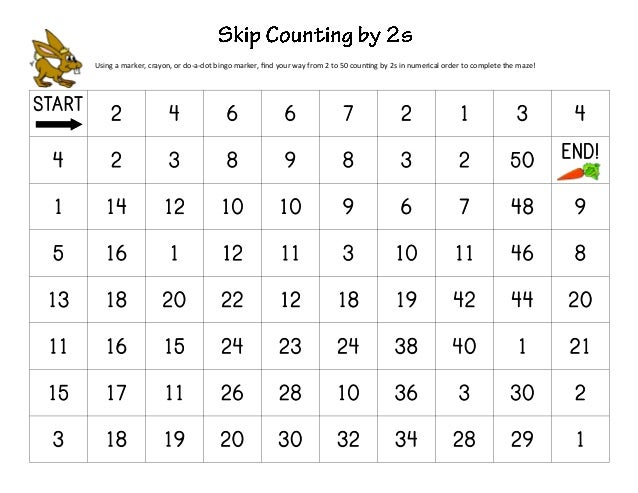 Skip Count Mazes
