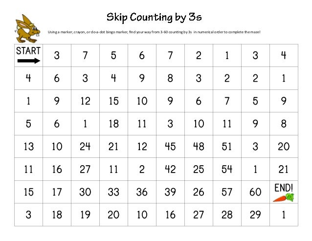 Skip Count Mazes