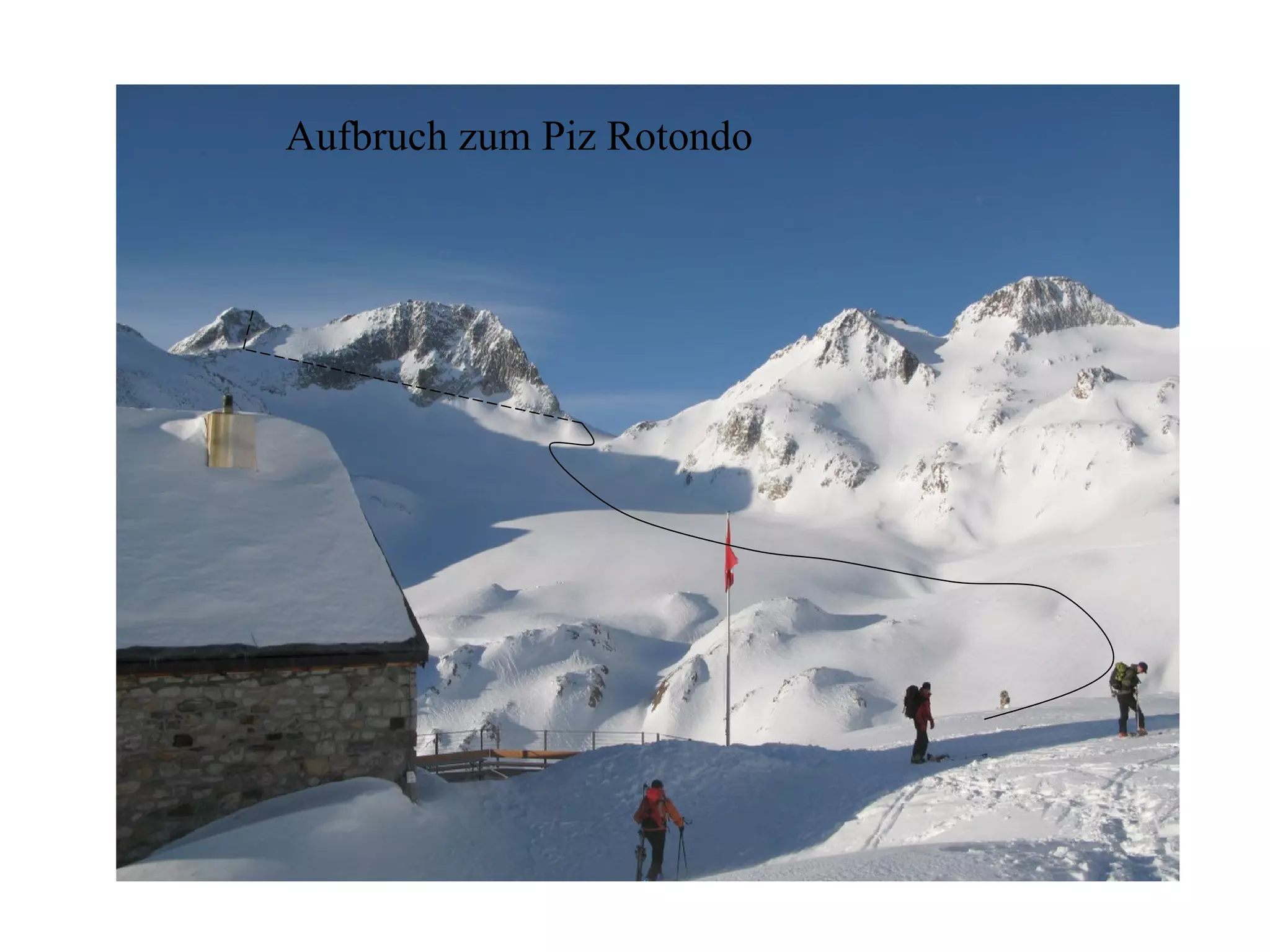 Aufbruch zum Piz Rotondo  