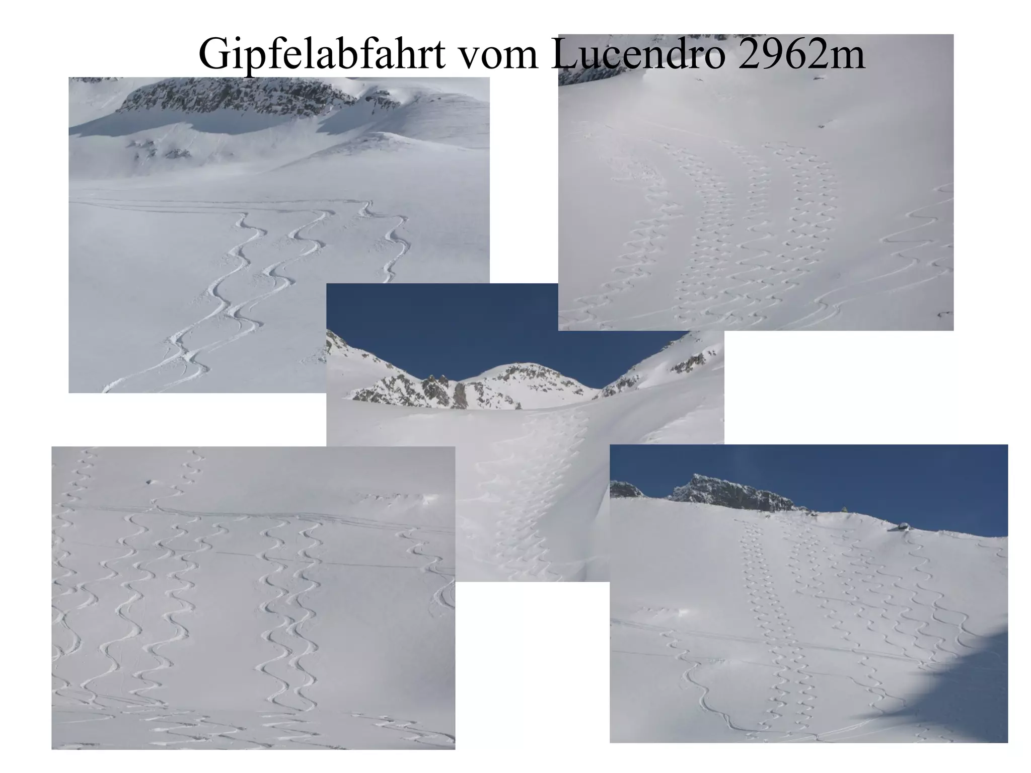 Gipfelabfahrt vom Lucendro 2962m 