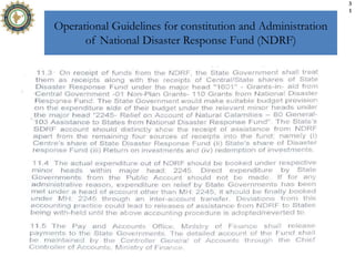 Operational Guidelines for constitution and Administration
of National Disaster Response Fund (NDRF)
3
1
 