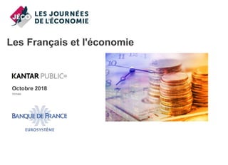 Les Français et l'économie
Octobre 2018
70YH85
 