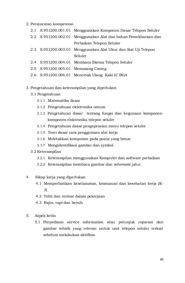 Skkni Teknisi Telepon Seluler