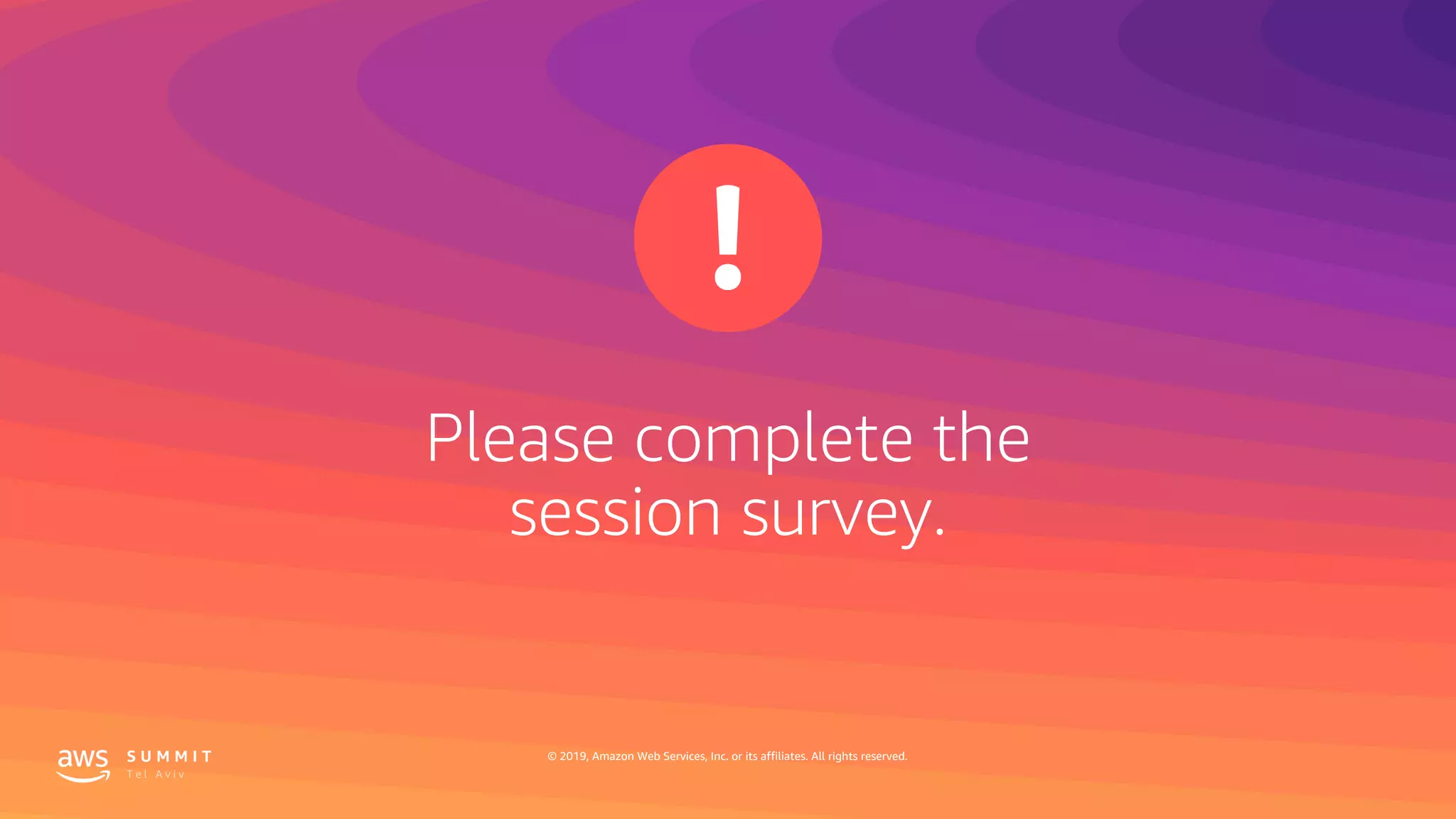 © 2019, Amazon Web Services, Inc. or its affiliates. All rights reserved.
 