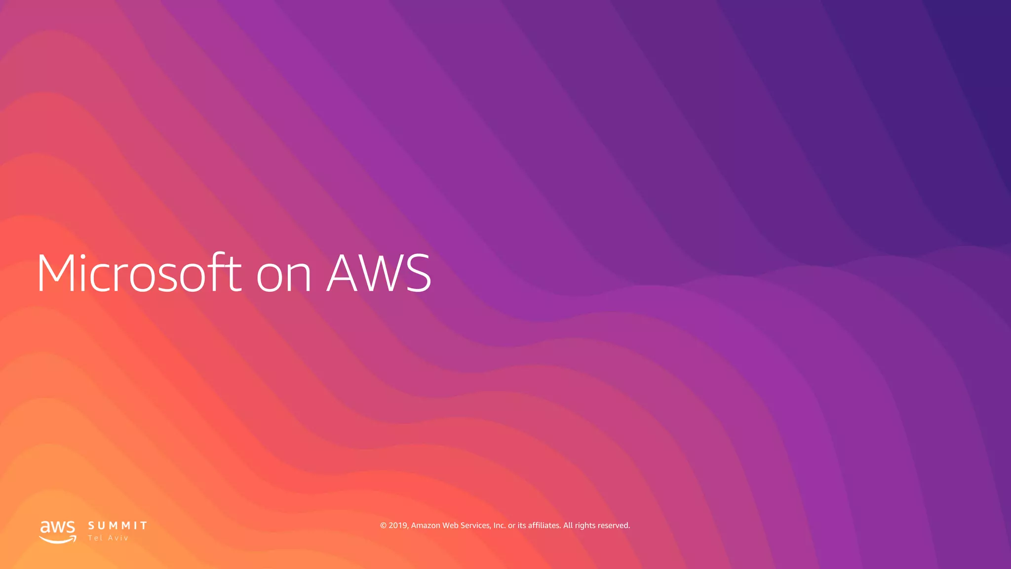 © 2019, Amazon Web Services, Inc. or its affiliates. All rights reserved.
 