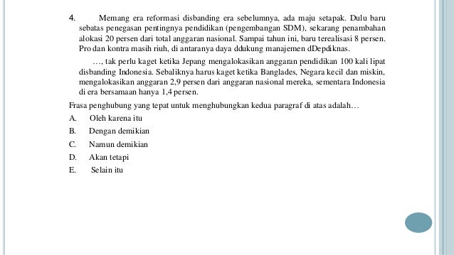 24 Contoh Soal Bahasa Indonesia Menganalisis Hubungan Antarbagian Karya Sastra Kumpulan Contoh Soal
