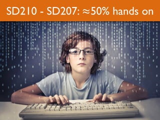 SD210 - SD207: ≈50% hands on
 
